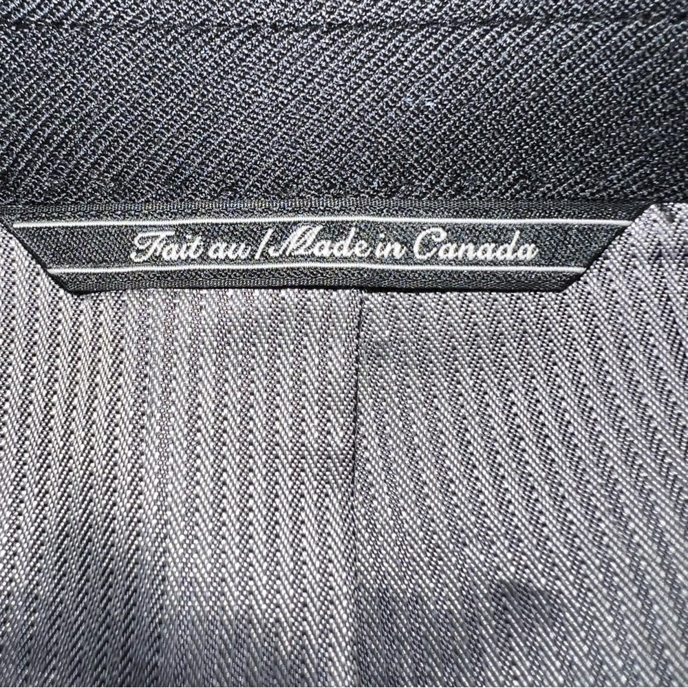 Jack Victor Black Cashmere Blazer 100% Italian Fabric Size 50L | Made in Canada - Picture 9 of 14